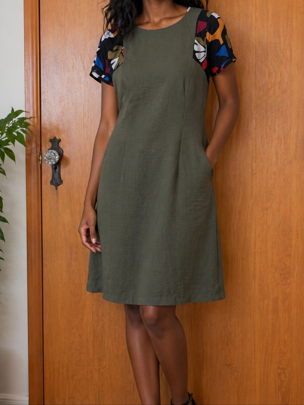 Annie50 back pattern dress
